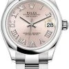 Rolex Datejust 31mm Stainless Steel 278240 Pink Roman Oyster -Omega Shop 278240 Pink Roman Oyster