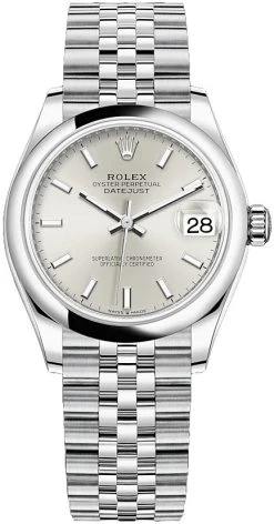 Rolex Datejust 31mm Stainless Steel 278240 Silver Index Jubilee