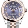 Rolex Datejust 31mm Stainless Steel And Rose Gold 278241 Aubergine Roman VI Jubilee -Omega Shop 278241 Aubergine Roman VI Jubilee