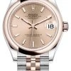 Rolex Datejust 31mm Stainless Steel And Rose Gold 278241 Rose Index Jubilee