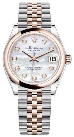 Rolex Datejust 31mm Stainless Steel And Rose Gold 278241 MOP Diamond Jubilee
