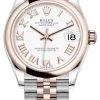 Rolex Datejust 31mm Stainless Steel And Rose Gold 278241 White Roman Jubilee -Omega Shop 278241 White Roman Jubilee