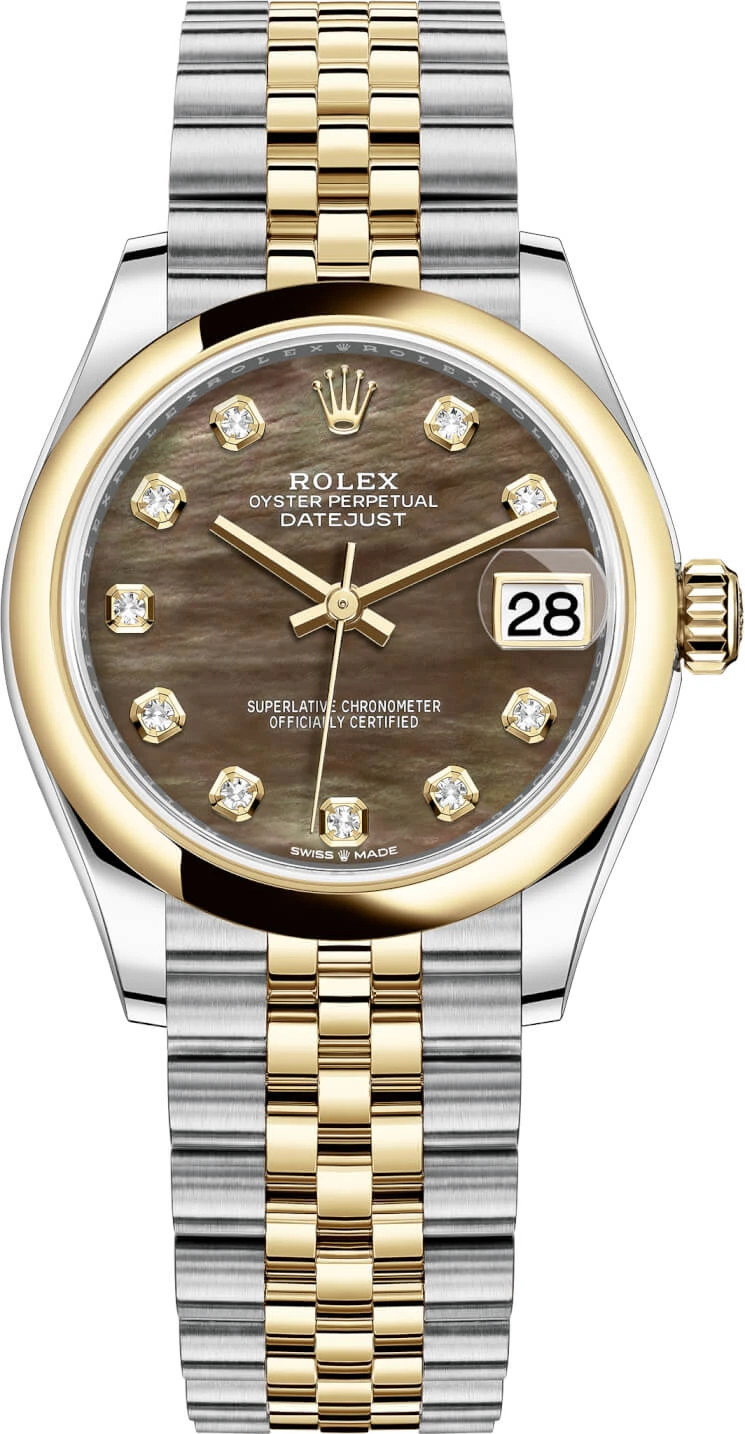 Rolex Datejust 31mm Stainless Steel and Yellow Gold 278243 Black MOP Diamond Jubilee Rolex Datejust 31mm Stainless Steel And Yellow Gold 278243 Black MOP Diamond Jubilee -Omega Shop 278243 Black MOP Diamond Jubilee m278243 0024