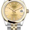 Rolex Datejust 31mm Stainless Steel And Yellow Gold 278243 Champagne Index Jubilee -Omega Shop 278243 Champage Index Jubilee