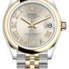 Rolex Datejust 31mm Stainless Steel And Yellow Gold 278243 Silver VI Roman Jubilee