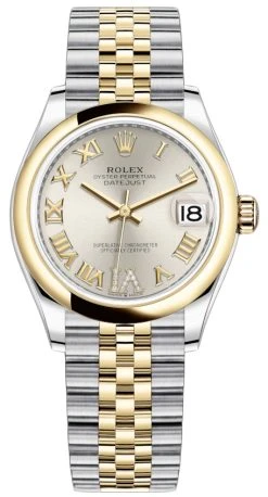 Rolex Datejust 31mm Stainless Steel And Yellow Gold 278243 Silver VI Roman Jubilee