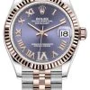 Rolex Datejust 31mm Stainless Steel And Rose Gold 278271 Aubergine Roman VI Jubilee