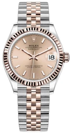 Rolex Datejust 31mm Stainless Steel And Rose Gold 278271 Rose Index Jubilee