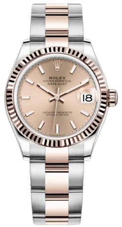 Rolex Datejust 31mm Stainless Steel And Rose Gold 278271 Rose Index Oyster