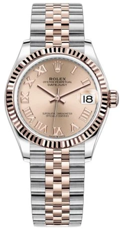 Rolex Datejust 31mm Stainless Steel And Rose Gold 278271 Rose Roman Jubilee