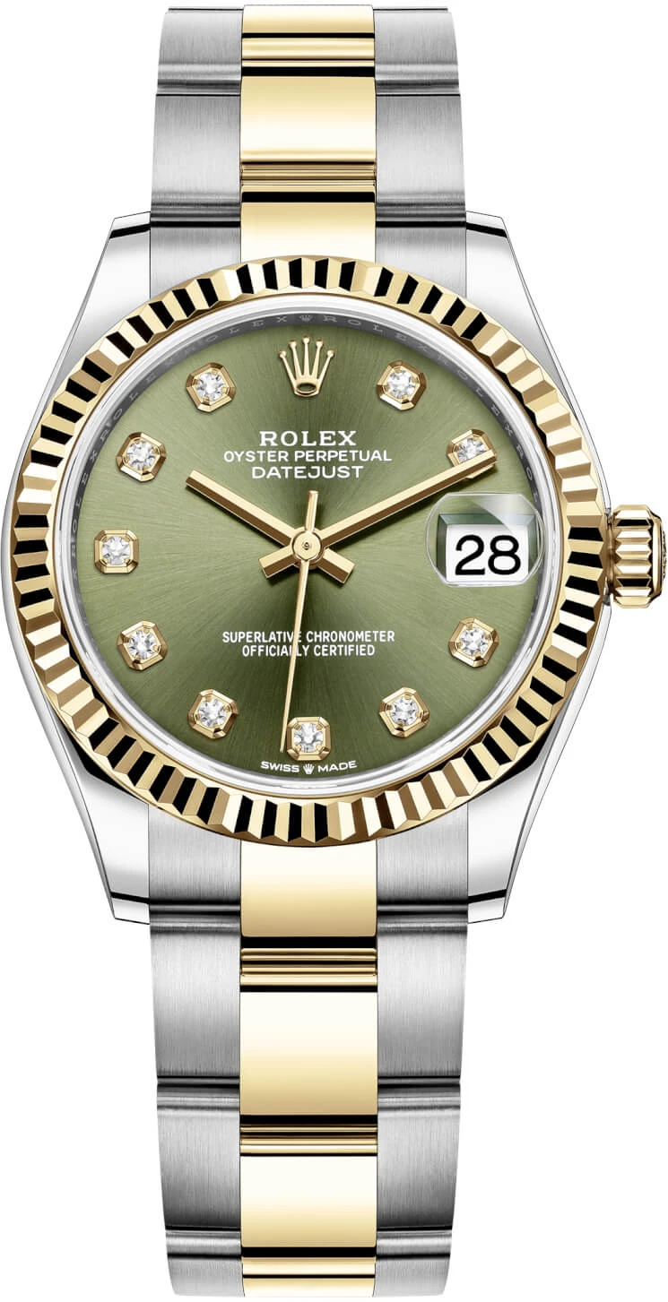 Rolex Datejust 31mm Stainless Steel and Yellow Gold 278273 Green Diamond Oyster Rolex Datejust 31mm Stainless Steel And Yellow Gold 278273 Green Diamond Oyster -Omega Shop 278273 Green Diamond Oyster m278273 0029