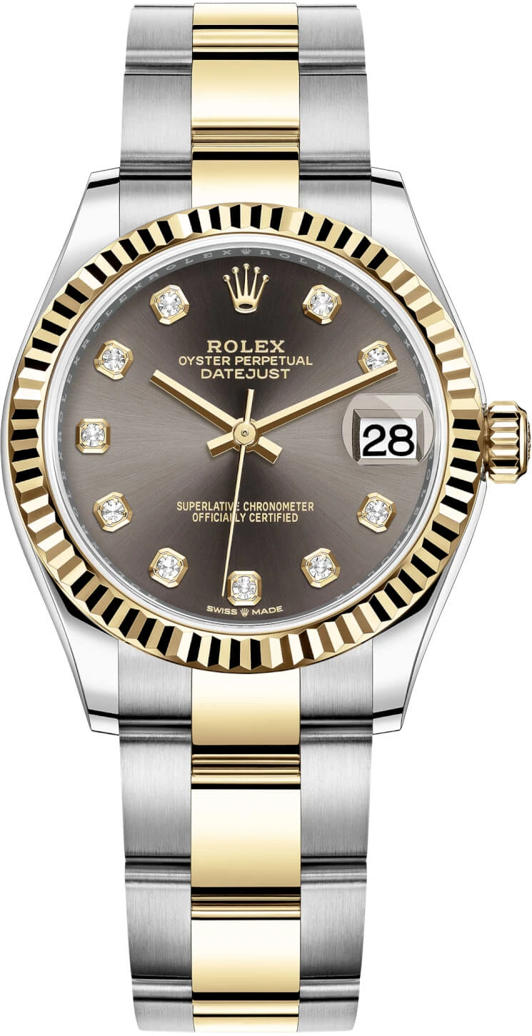 Rolex Datejust 31mm Stainless Steel and Yellow Gold 278273 Grey Diamond Oyster Rolex Datejust 31mm Stainless Steel And Yellow Gold 278273 Grey Diamond Oyster -Omega Shop 278273 Grey Diamond Oyster m278273 0021