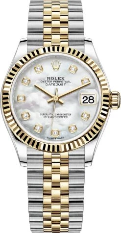 Rolex Datejust 31mm Stainless Steel And Yellow Gold 278273 MOP Diamond Jubilee