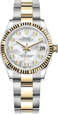 Rolex Datejust 31mm Stainless Steel And Yellow Gold 278273 MOP Diamond Oyster