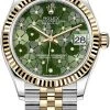 Rolex Datejust 31mm Stainless Steel And Yellow Gold 278273 Olive Green Floral Jubilee 2 Rolex Datejust 31mm Stainless Steel And Yellow Gold 278273 Olive Green Floral Jubilee -Omega Shop 278273 Olive Green Floral Jubilee