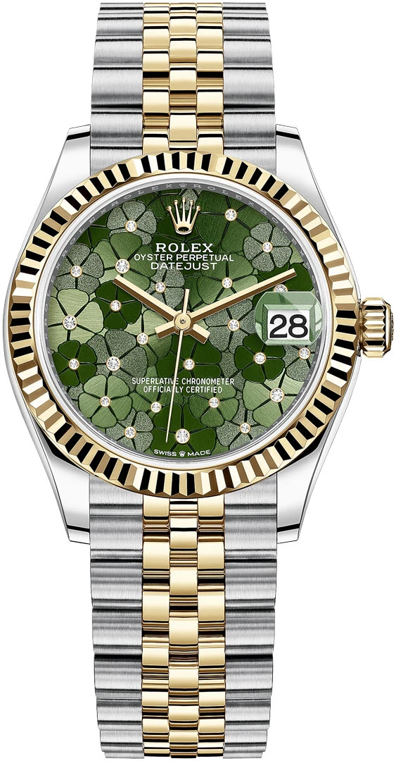 Rolex Datejust 31mm Stainless Steel and Yellow Gold 278273 Olive Green Floral Jubilee Rolex Datejust 31mm Stainless Steel And Yellow Gold 278273 Olive Green Floral Jubilee -Omega Shop 278273 Olive Green Floral Jubilee