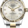 Rolex Datejust 31mm Stainless Steel And Yellow Gold 278273 Silver Diamond Oyster -Omega Shop 278273 Silver Diamond Oyster m278273 0019