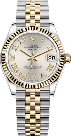 Rolex Datejust 31mm Stainless Steel And Yellow Gold 278273 Silver VI Roman Jubilee