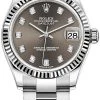 Rolex Datejust 31mm Stainless Steel 278274 Dark Grey Diamond Oyster -Omega Shop 278274 Dark Grey Diamond Oyster