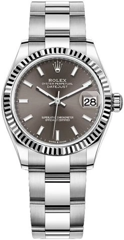 Rolex Datejust 31mm Stainless Steel 278274 Dark Grey Index Oyster