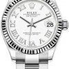 Rolex Datejust 31mm Stainless Steel 278274 White Roman Oyster 1 Rolex Datejust 31mm Stainless Steel 278274 White Roman Oyster -Omega Shop 278274 White Roman Oyster
