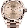 Rolex Datejust 31mm Everose Gold 278275 Gold Index President -Omega Shop 278275 Gold Index President
