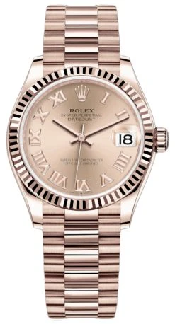 Rolex Datejust 31mm Everose Gold 278275 Pink Roman President