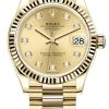Rolex Datejust 31mm Yellow Gold 278278 Champagne Diamond President 2 Rolex Datejust 31mm Yellow Gold 278278 Champagne Diamond President -Omega Shop 278278ChampagneDiamondPresident