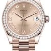Rolex Datejust 31mm Everose Gold 278285rbr Pink Roman President -Omega Shop 278285rbr Pink Roman President