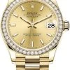 Rolex Datejust 31mm Yellow Gold 278288RBR Champagne Index President -Omega Shop 278288RBR Champagne Index President