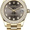 Rolex Datejust 31mm Yellow Gold 278288RBR Dark Grey Diamond President -Omega Shop 278288RBR Dark Grey Diamond President