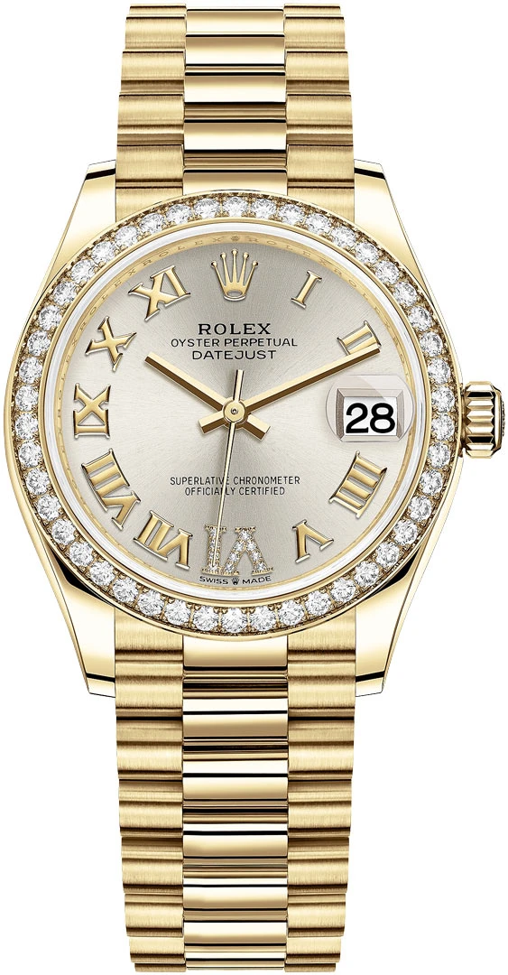 Rolex Datejust 31mm Yellow Gold 278288RBR Silver Roman VI President Rolex Datejust 31mm Yellow Gold 278288RBR Silver Roman VI President -Omega Shop 278288RBR Silver Roman VI President