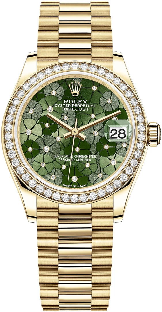 Rolex Datejust 31mm Yellow Gold 278288rbr Olive Green Floral President Rolex Datejust 31mm Yellow Gold 278288rbr Olive Green Floral President -Omega Shop 278288rbr Olive Green Floral President