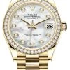 Rolex Datejust 31mm Yellow Gold 278288rbr MOP Diamond President