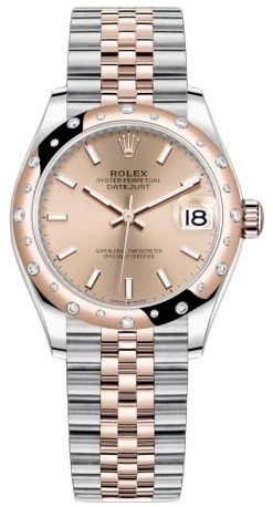 Rolex Datejust 31mm Stainless Steel And Rose Gold 278341rbr Rose Diamond Jubilee