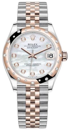 Rolex Datejust 31mm Stainless Steel And Rose Gold 278341rbr MOP Diamond Jubilee