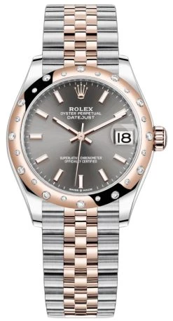 Rolex Datejust 31mm Stainless Steel And Rose Gold 278341rbr Rhodium Index Jubilee