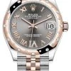 Rolex Datejust 31mm Stainless Steel And Rose Gold 278341rbr Rhodium VI Roman Jubilee