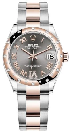 Rolex Datejust 31mm Stainless Steel And Rose Gold 278341rbr Rhodium VI Roman Oyster
