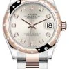Rolex Datejust 31mm Stainless Steel And Rose Gold 278341rbr Silver Diamond Oyster -Omega Shop 278341rbr Silver Diamond Oyster