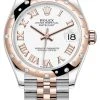 Rolex Datejust 31mm Stainless Steel And Rose Gold 278341rbr White Roman Jubilee -Omega Shop 278341rbr White Roman Jubilee