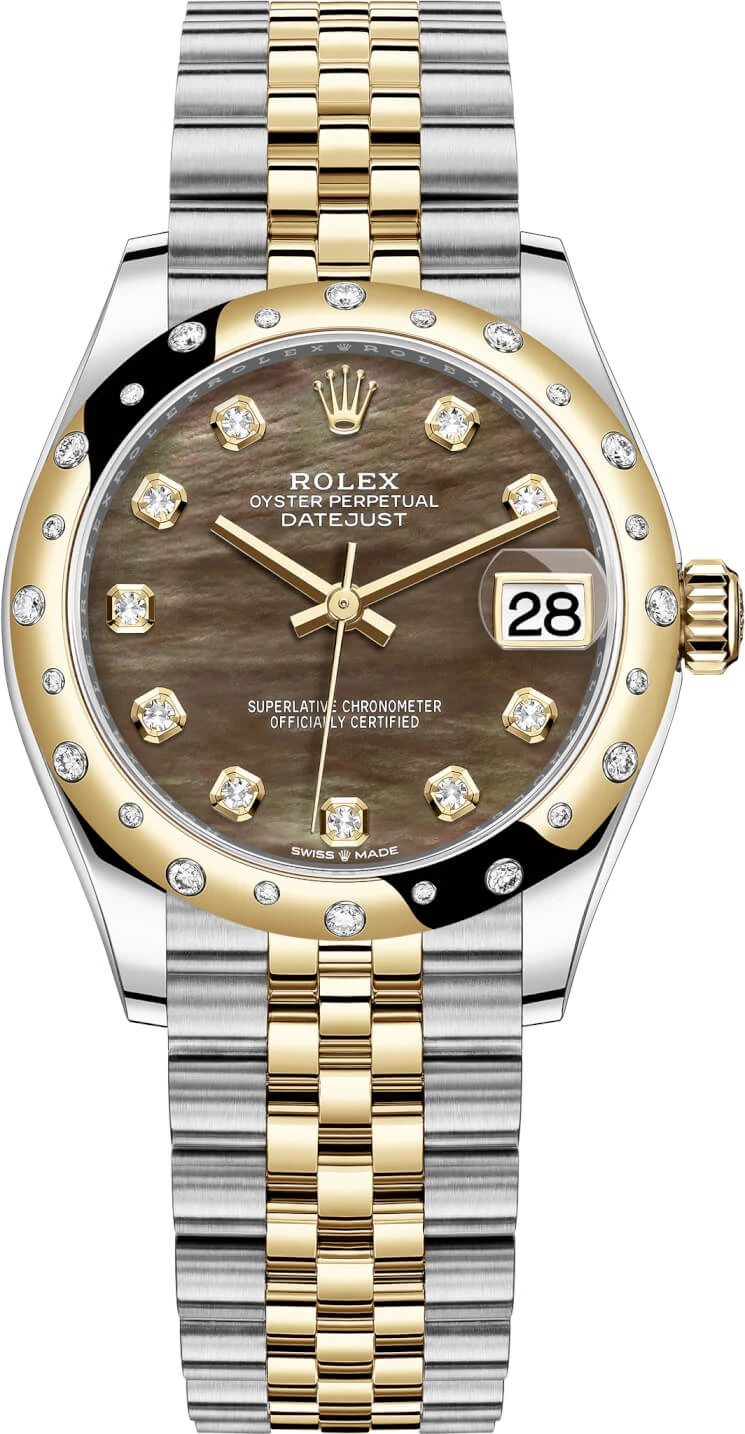 Rolex Datejust 31mm Stainless Steel and Yellow Gold 278343rbr Black MOP Diamond Jubilee Rolex Datejust 31mm Stainless Steel And Yellow Gold 278343rbr Black MOP Diamond Jubilee -Omega Shop 278343rbr Black MOP Diamond Jubilee m278343rbr 0024
