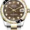 Rolex Datejust 31mm Stainless Steel And Yellow Gold 278343rbr Champagne Index Oyster