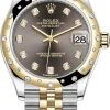 Rolex Datejust 31mm Stainless Steel And Yellow Gold 278343rbr Grey Diamond Jubilee