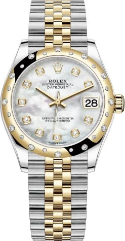 Rolex Datejust 31mm Stainless Steel And Yellow Gold 278343rbr MOP Diamond Jubilee