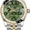 Rolex Datejust 31mm Stainless Steel And Yellow Gold 278343rbr Olive Green Floral Jubilee -Omega Shop 278343rbr Olive Green Floral Jubilee