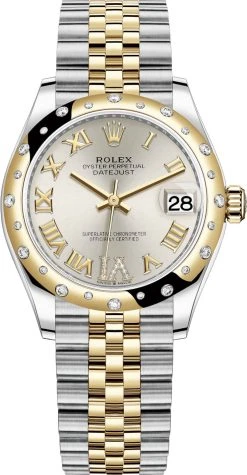Rolex Datejust 31mm Stainless Steel And Yellow Gold 278343rbr Silver VI Roman Jubilee