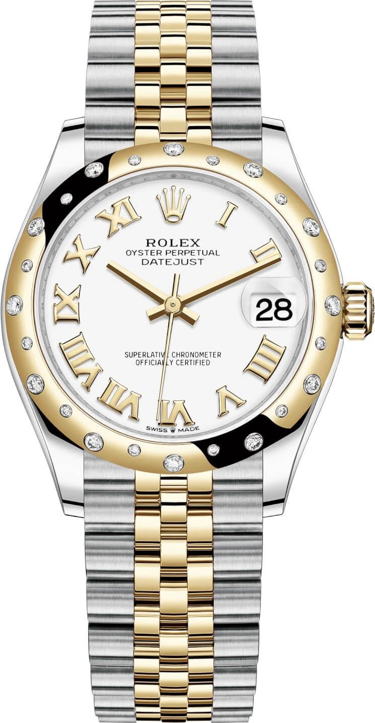 Rolex Datejust 31mm Stainless Steel and Yellow Gold 278343rbr White Roman Jubilee Rolex Datejust 31mm Stainless Steel And Yellow Gold 278343rbr White Roman Jubilee -Omega Shop 278343rbr White Roman Jubilee m278343rbr 0002