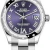 Rolex Datejust 31mm Stainless Steel 278344rbr Aubergine VI Oyster -Omega Shop 278344rbr Aubergine VI Oyster