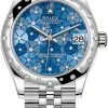 Rolex Datejust 31mm Stainless Steel 278344rbr Azzurro Blue Floral Jubilee 2 Rolex Datejust 31mm Stainless Steel 278344rbr Azzurro Blue Floral Jubilee -Omega Shop 278344rbr Azzurro Blue Floral Jubilee